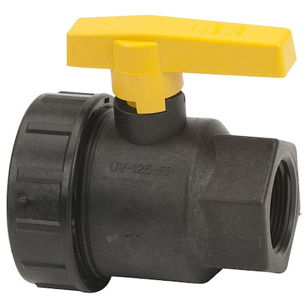 Banjo UV125FP - Manual 2-Way Ball Valve,NPT,Polypro