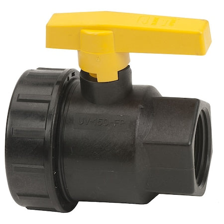 Banjo UV150FP - Manual 2-Way Ball Valve,NPT,Polypro
