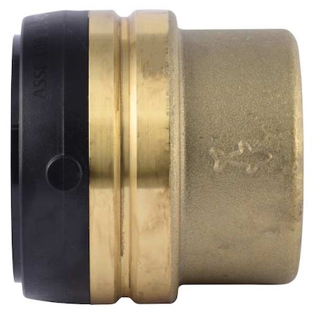 Sharkbite UXL0454 - Push-Fit Fitting Cap, 2 in Tube Size, Brass, Brass