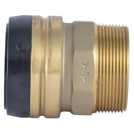 Sharkbite UXL115450M - Strt, Brass, Push-Fit 2 in, MNPT 2 in