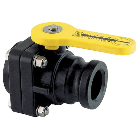 Banjo VSF200 - Manual 2-Way Ball Valve,NPT,Polypro