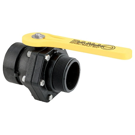 Banjo VSMT300 - Manual 2-Way Ball Valve,NPT,Polypro