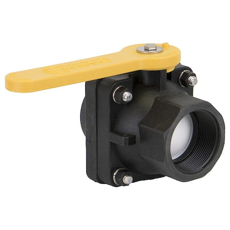 Banjo VS204FP - Manual 2-Way Ball Valve,NPT,Polypro