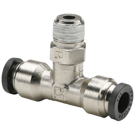 Parker W172PLP-5-2 - Branch Swivel Tee, Brass, Silver