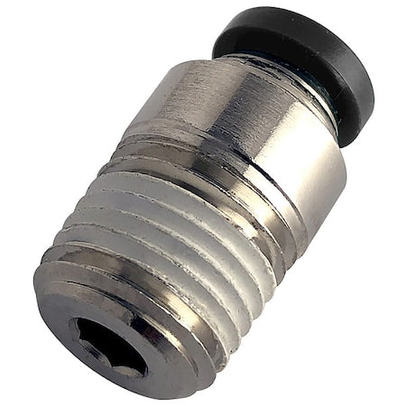 Parker W68PLPR-5/32-2 - Push-to-Connect Fitting, Brass, Silver