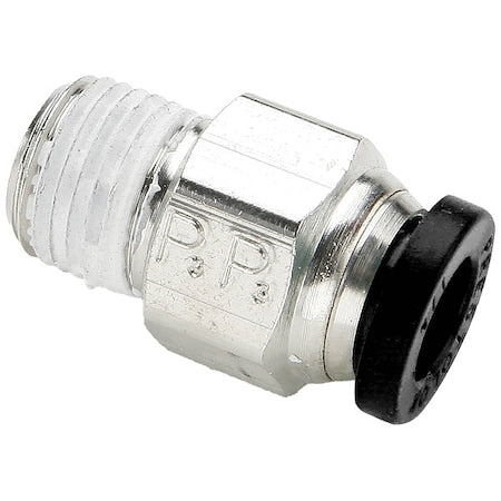 Parker W68PLP-8-8 - Push-to-Connect Fitting, Brass, Silver