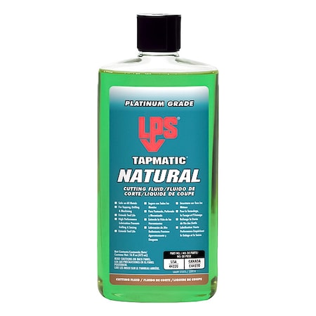 Lps 44220 - Cutting Fluid, Tapmatic Natural, Straight Oil, 16 fl oz, Squeeze Bottle, Green