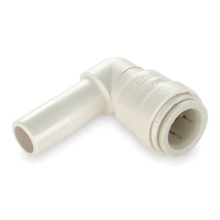 Watts 3518-14 - Push-Fit Elbow Fitting, 3/4 in Tube Size, Polysulfone, White
