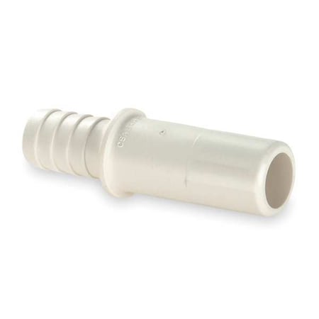 Watts 3511-1008 - Push-Fit Fitting, 1/2 in x 1/2 in Tube Size, Polysulfone, White