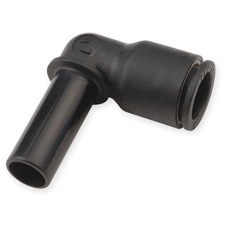 Legris 3182 62 00 - Push-Fit Elbow Fitting, 1/2 in Tube Size, Fiberglass-Reinforced Nylon, Black, 10 PK