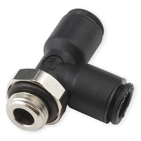 Legris 3193 06 10 - Push-Fit Tee Fitting, 6mm Tube Size, Fiberglass-Reinforced Nylon, Black, 10 PK