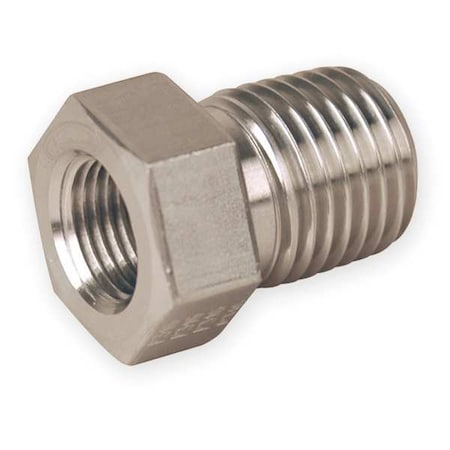 Parker 6-4 RB-S - Carbon Steel,Straight,3/8"NPTx1/4"NPT