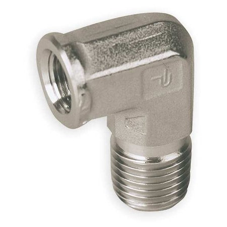 Parker 4-4 SE-SS - 90° Street Elbow, 1/4 in x 1/4 in, Male NPT x Female NPT, 316 Stainless Steel