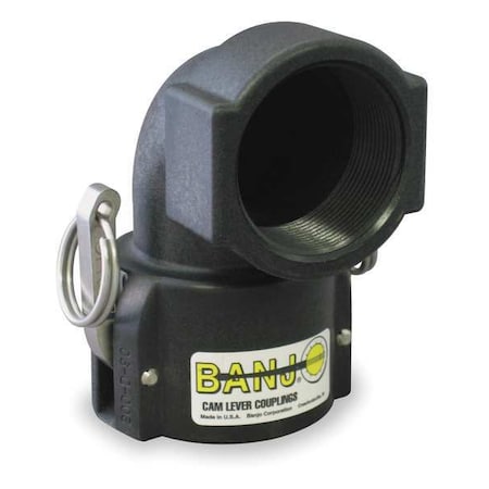 Banjo 200D90 - 2" Female Coupler x FNPT 90 Degree Coupler