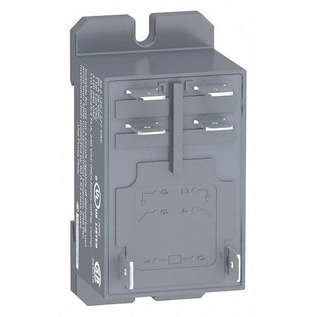 Schneider Electric RPF2ABD - DIN Rail & Top Flange, Enclosed Power Relay, Square, 30 A, 6 Pins, Tab