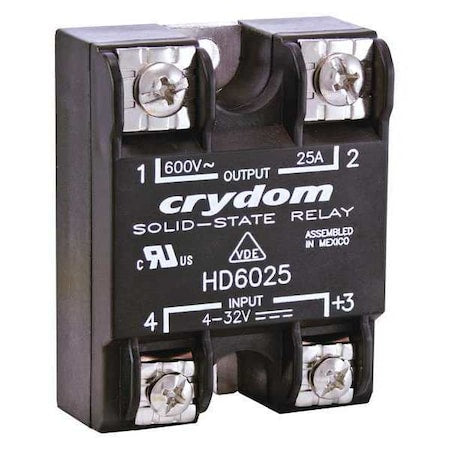 Crydom HD4825-10 - Solid State Relay, 1 Phase, Screw Clamp, Panel, SCR
