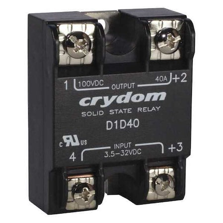 Crydom D1D40 - Solid State Relay, 1 Phase, Screw Clamp, Panel, MOSFET
