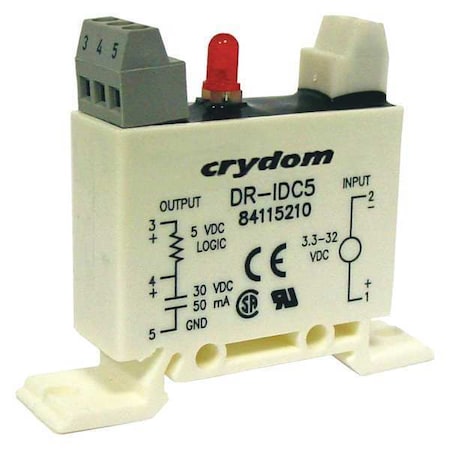 Crydom DR-IDC5 - In Module,In 4-32 VAC/DC,Out 3-30 VDC,50m A