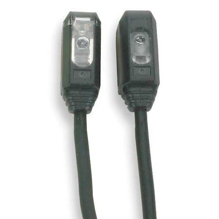 Omron E3T-ST12 - Through-Beam Photoelectric Sensor Set, Bare Wire, Right Angle, Rectangular, Dark On, NPN