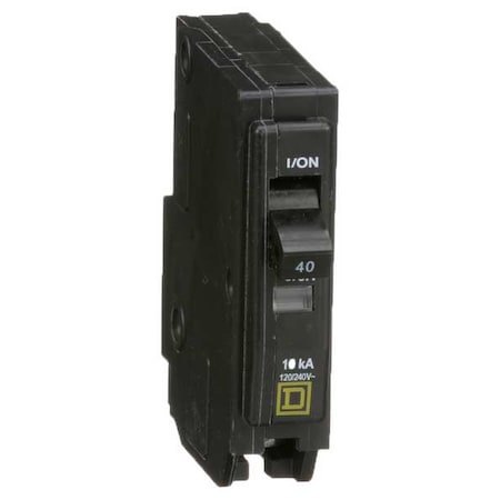 Square D QO140 - Miniature Circuit Breaker, QO Series, 40 A, 1 Pole, 120/240 V AC, 10k A at 120/240 V AC