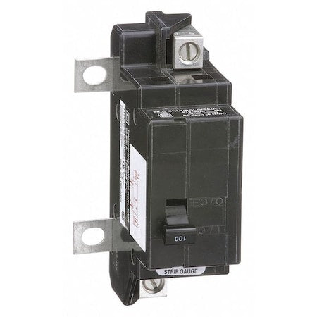 Square D QOM100VH - Miniature Circuit Breaker, QO Series, 100 A, 2 Pole, 120/240 V AC, 22k A at 120/240 V AC