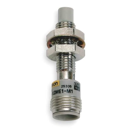 Omron E2E-X5Y1-M4 - Cylindrical, Inductive Proximity Sensor, 18 mm Dia., Stainless Steel, M12, 2 Wires, Shielded