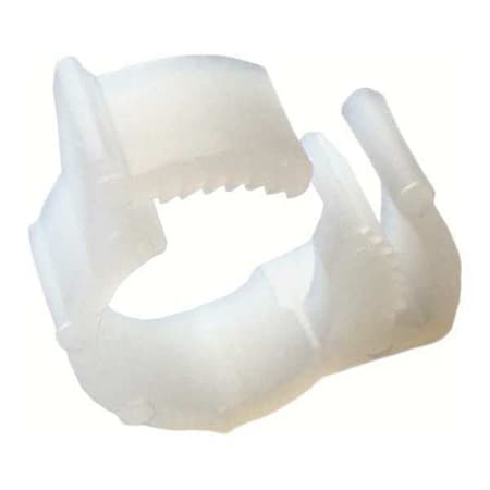 22HSC0080 - Snap-Hose Clamp,White,0.545"Max ID,PK10