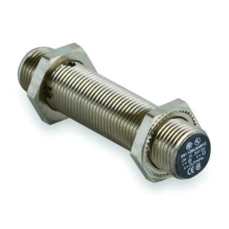 Telemecanique Sensors XS112BLNAM12 - Cylindrical, Inductive Proximity Sensor, 12 mm Dia., Brass, M12, 3 Wires, Shielded