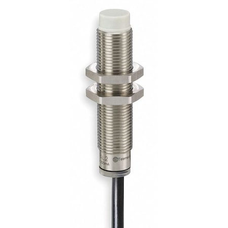 Telemecanique Sensors XS208BLNAL2 - Cylindrical, Inductive Proximity Sensor, 8 mm Dia., Brass, 2 m, Bare Wire, 3 Wires, Unshielded