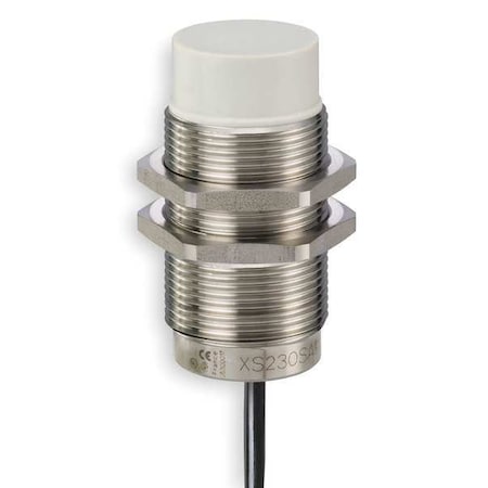 Telemecanique Sensors XS230SANAM12 - Cylindrical, Inductive Proximity Sensor, 30 mm Dia., Stainless Steel, M12, 3 Wires, Unshielded