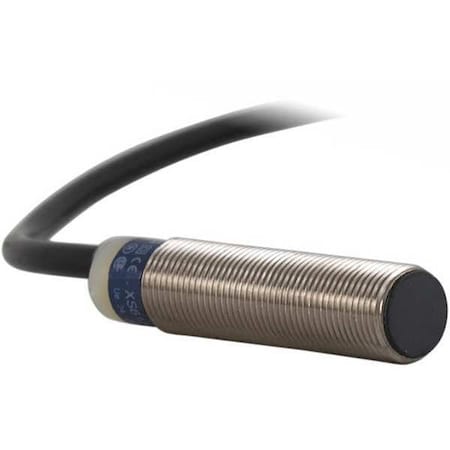 Telemecanique Sensors XS612B1NBL2 - Cylindrical, Inductive Proximity Sensor, 12 mm Dia., Brass, 2 m, Bare Wire, 3 Wires, Shielded