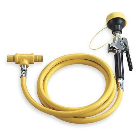 Bradley S19-430EH - Single Head Drench Hose,Wall Mount,8 ft.