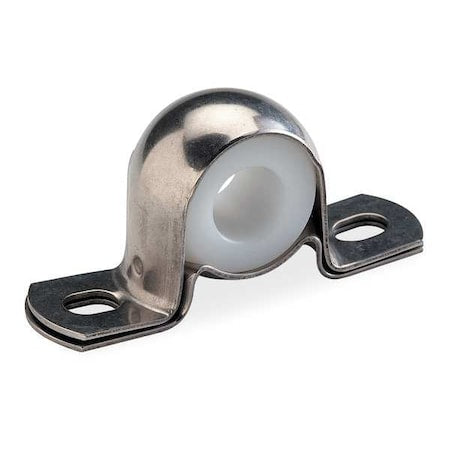 Dayton 1F634 - Pillow Block Bearing, Stainless Steel Housing Material, Sleeve, 3/4 in Dia, UHMW Polyethylene Insert Material