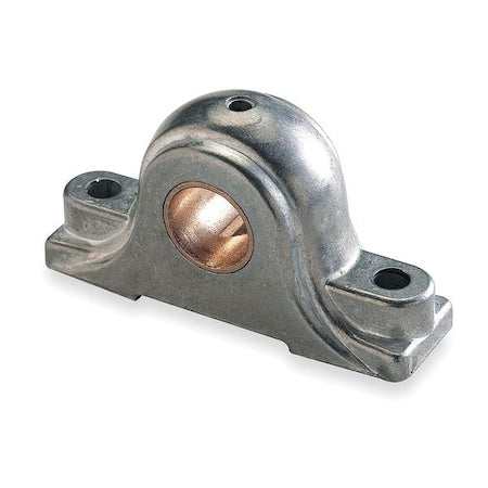 Dayton 1F630 - Pillow Block Bearing, Zinc Die Cast Housing Material, Sleeve, 1/2 in Dia, Bronze Insert Material