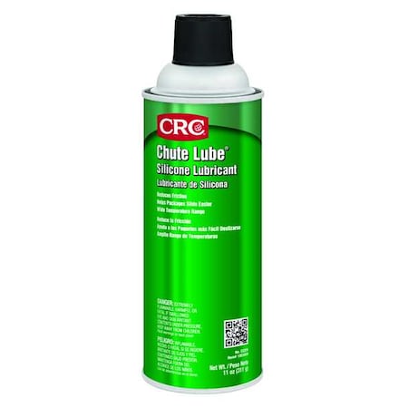 Crc 03204 - Lubricant, 20 oz, Aerosol Spray Can, Petroleum Base, 400 Degrees F Max Op Temp, Yellow, Chute Lube Series