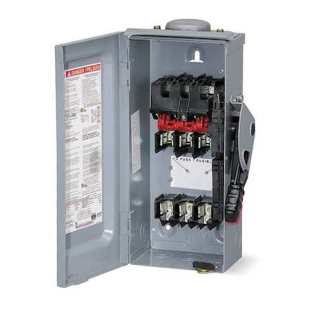 Square D H226R - Fusible, Safety Switch, Heavy Duty, 240 V, 2 PST