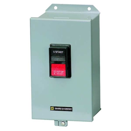 Square D 2510MCA3 - Manual Motor Starter, NEMA M-1, 3 P, 3 Phase, Push Button, 27 A