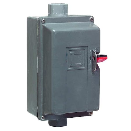 Square D 2510MBW11 - Manual Motor Starter, NEMA M-0, 2 P, 3 Phase, Push Button, 18 A