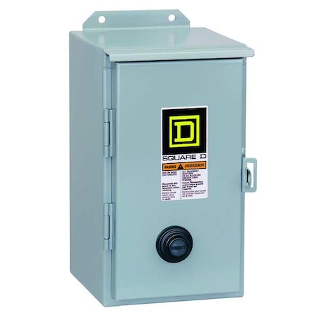 Square D 8536SBA2V06 - Magnetic Motor Starter, Non-Reversing, No Auxiliary Contacts, 480 V AC, 3 P, Screw Clamp