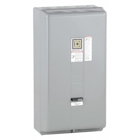 Square D 8536SEG1V02S - Magnetic Motor Starter, Non-Reversing, No Auxiliary Contacts, 120 V AC, 3 P, Screw Clamp
