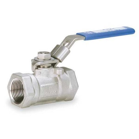 Milwaukee Valve 10SSOD-02-LL 1/2 - 1/2" FNPT Stainless Steel Fire Safe Ball Valve Inline