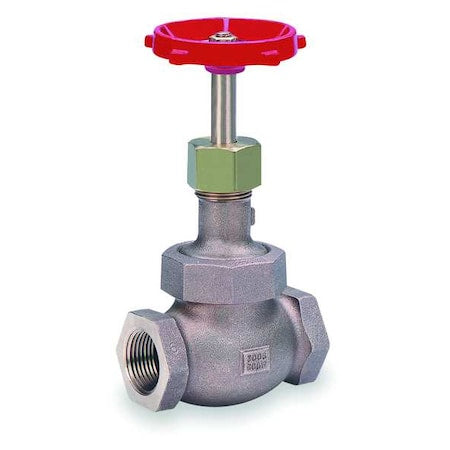 Milwaukee Valve 572 1/4 - Globe Valve,1/4",Bronze,FNPT,600 psi
