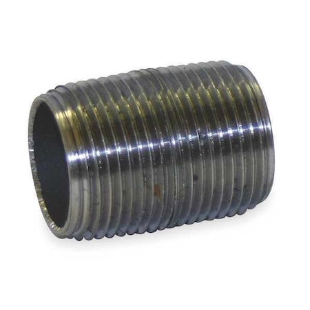 Beck 0330045204 - Pipe Nipple,Steel,3",NPTx NPT,25/8"