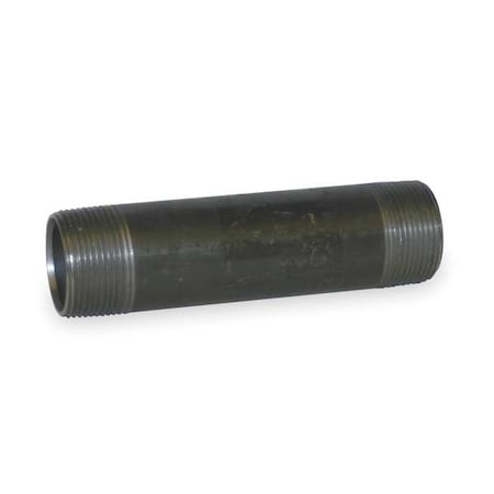1LMR9 - 1-1/2" x 5-1/2" Black Pipe Nipple Sch 80