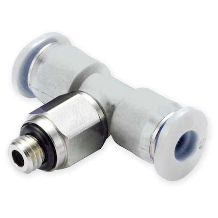Norgren M24670410 - Swivel Tee, 1/4 in Tube Size, Brass, Polybutylene Terephthalate, Gray, 10 PK