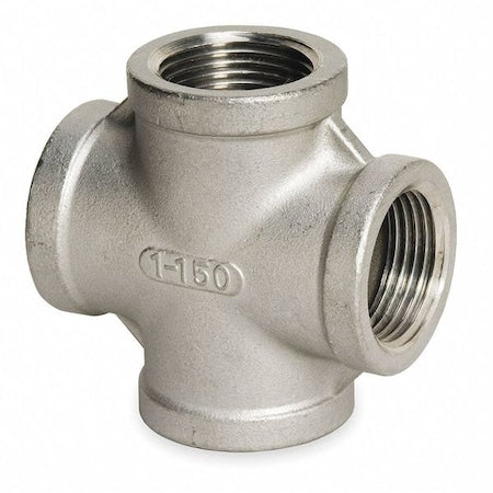 4381037800 - Cross, SS, Thrd 1/8", Thrd 1/8"