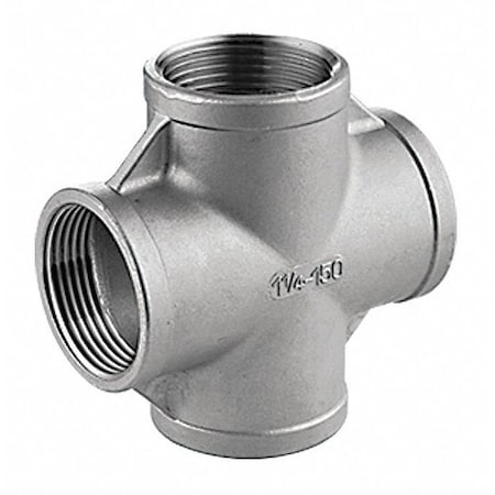 400X111N034 - Cross, SS, Thrd 3/4", Thrd 3/4"