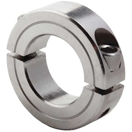 Dayton 1L715 - Shaft Collar,Clamp,2 Pc,3/8 In,SS