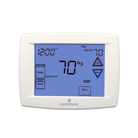 White-Rodgers 1F95-1280 - Blue Series 12 Touchscreen Thermostats, 7, 5-1-1 Programs, 4 H, 2 C, 24 VAC