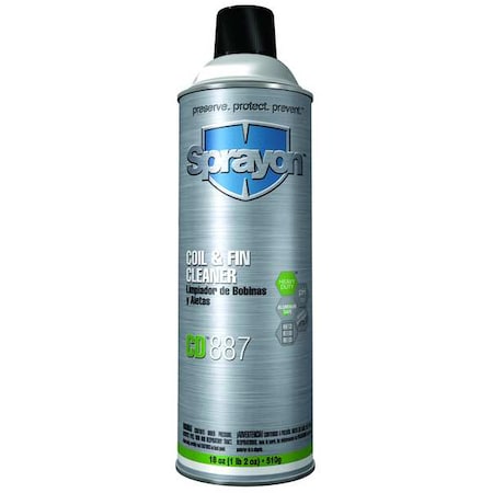 Sprayon SC0887000 - Coil and Fin Cleaner,Aerosol,18 oz,White